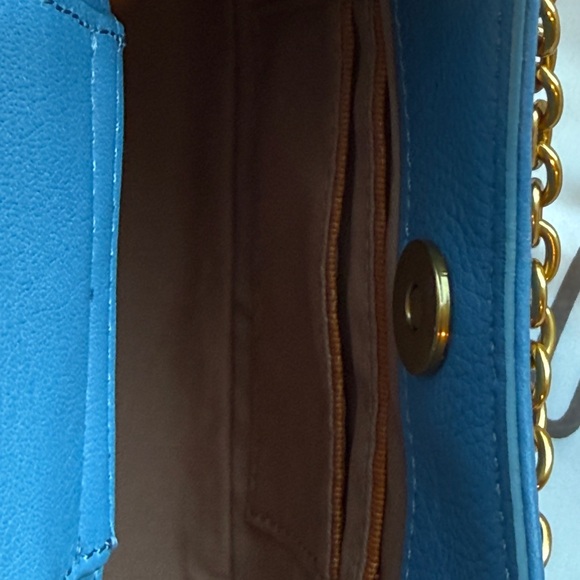 HOBO **NEW** Darcy Crossbody Polished Leather Biscayne Blue NWT - Picture 3 of 6
